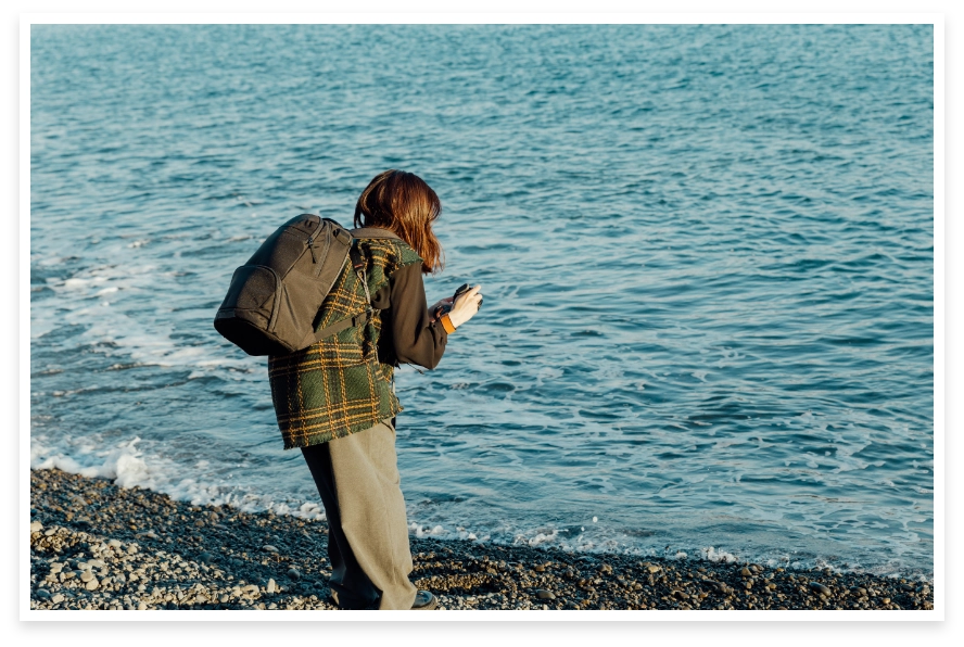 Shooting scene at the beach